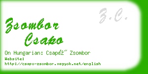 zsombor csapo business card