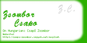 zsombor csapo business card